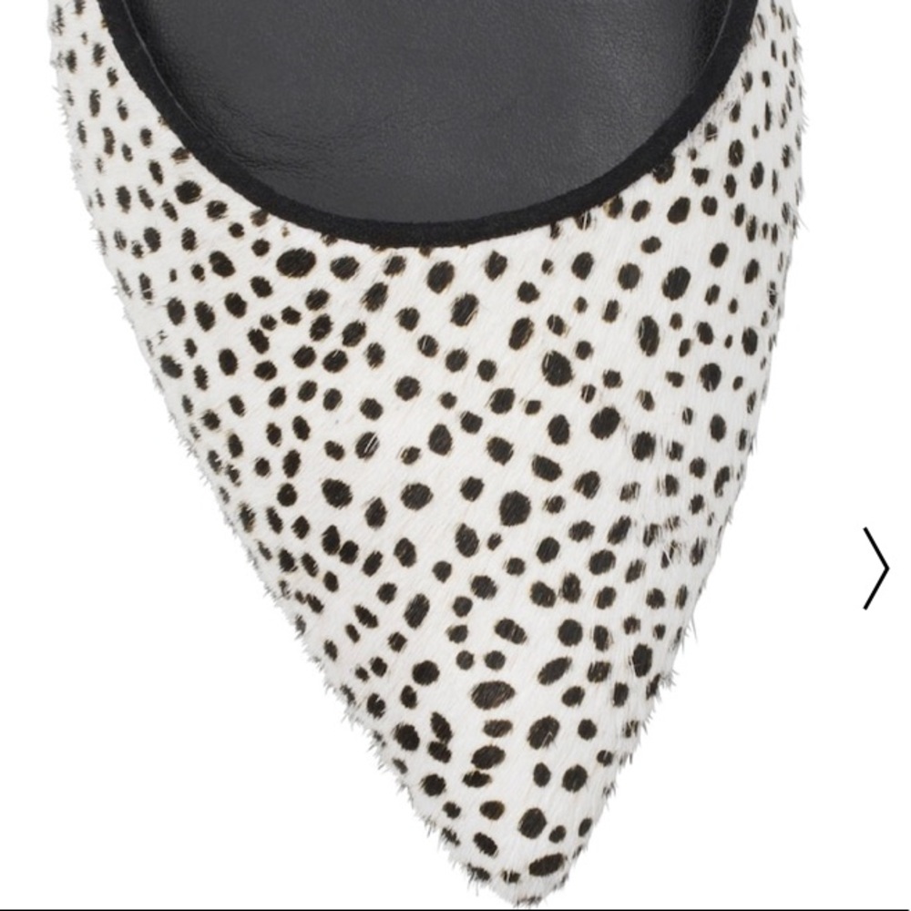 WHBM Calfhair Spotted D’Orsay Flats - Picture 3 of 7
